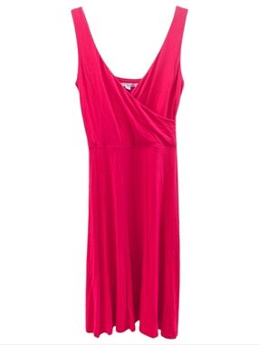 Boden Fuchsia Sleeveless Swing Dress Size 6 Long